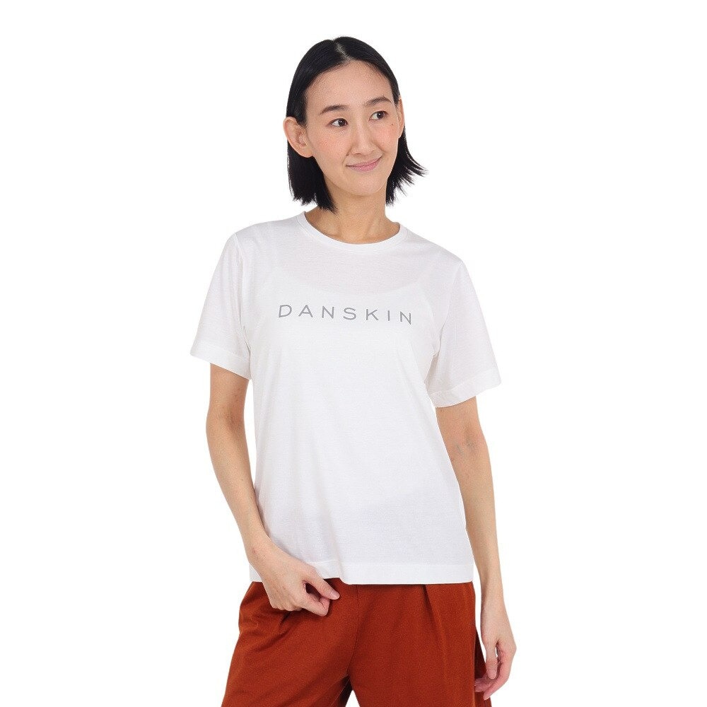 ダンスキン（DANSKIN）（レディース）プリント半袖Tシャツ DC724107 JW