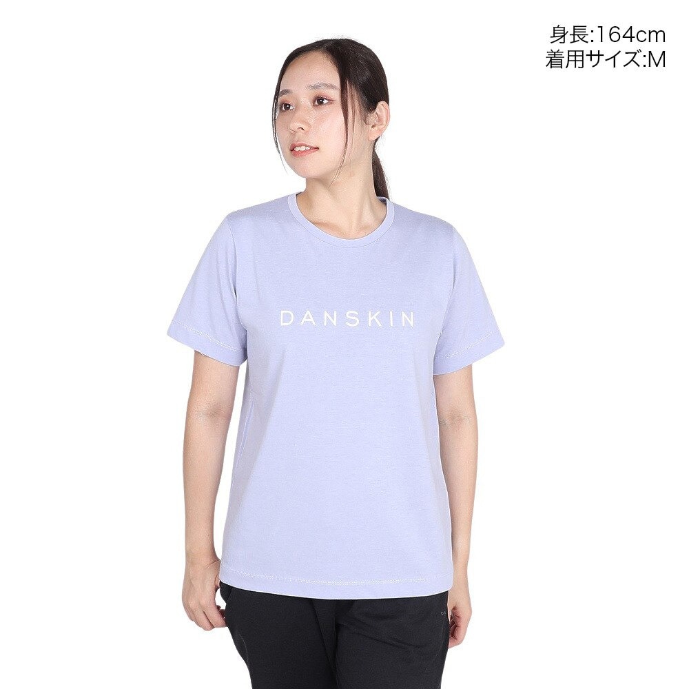 ダンスキン（DANSKIN）（レディース）プリント 半袖 Tシャツ DC724107 SV