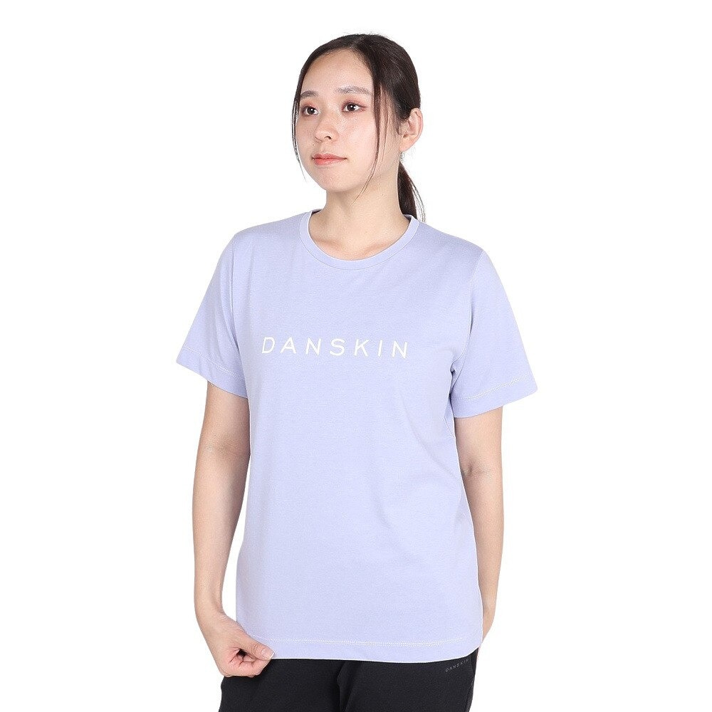 ダンスキン（DANSKIN）（レディース）プリント 半袖 Tシャツ DC724107 SV
