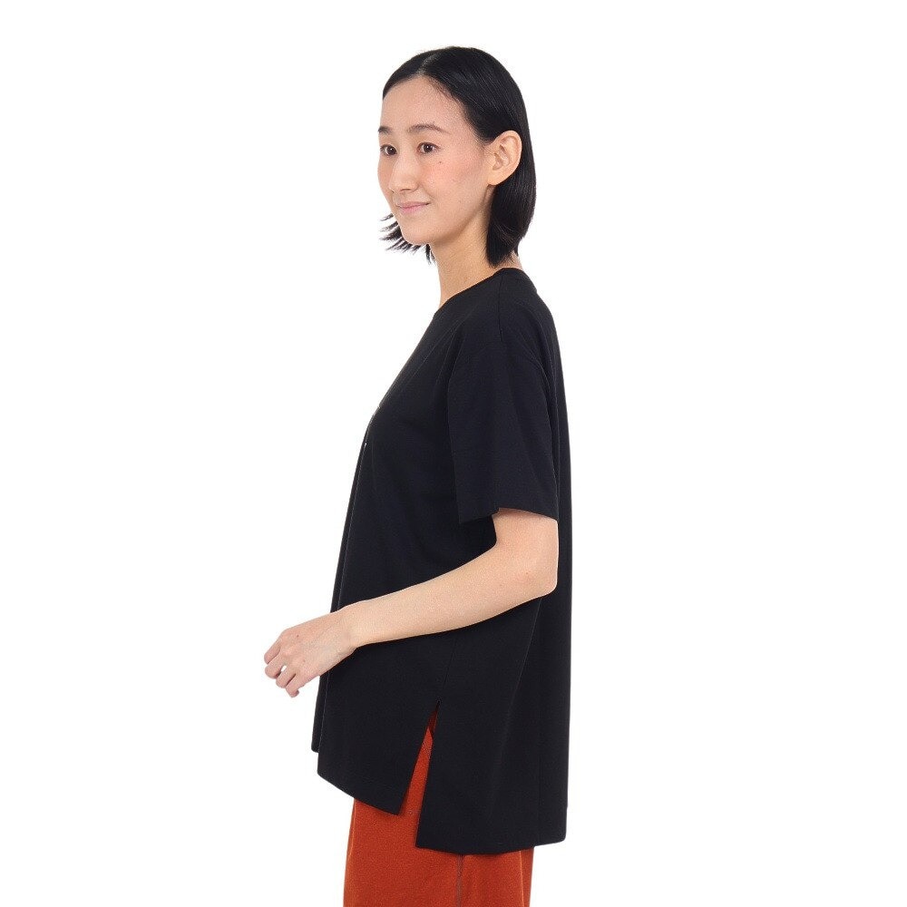 ダンスキン（DANSKIN）（メンズ、レディース）プリントハーフスリーブオーバーサイズドTシャツ DC724109 K