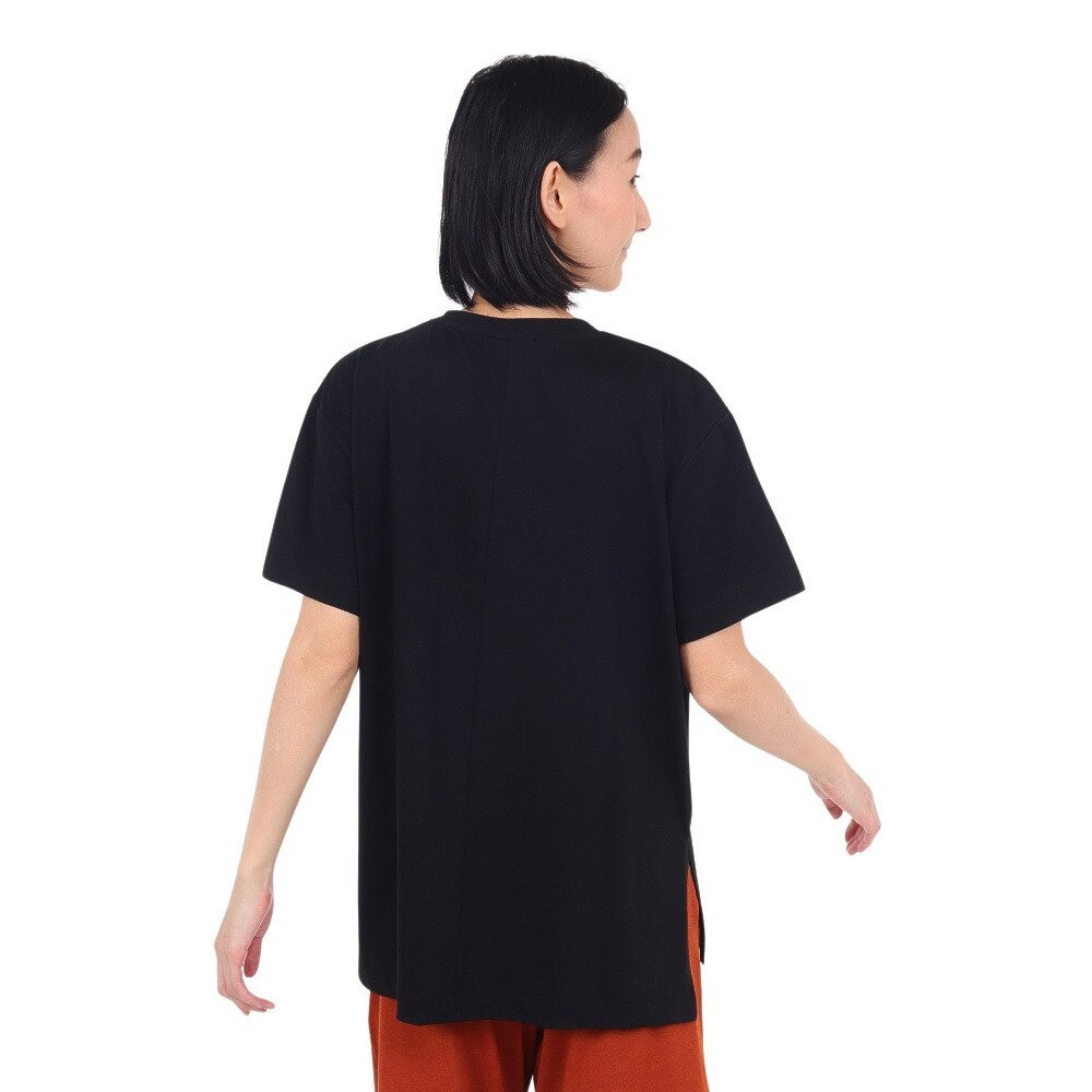 ダンスキン（DANSKIN）（メンズ、レディース）プリントハーフスリーブオーバーサイズドTシャツ DC724109 K