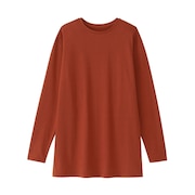 (レディース)バックギャザード 長袖 Tシャツ DC724304 RU
