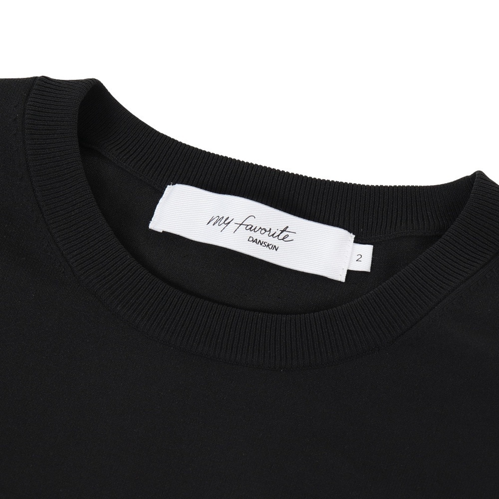 ダンスキン（DANSKIN）（レディース）エア ニット 半袖Tシャツ DMF823300 K