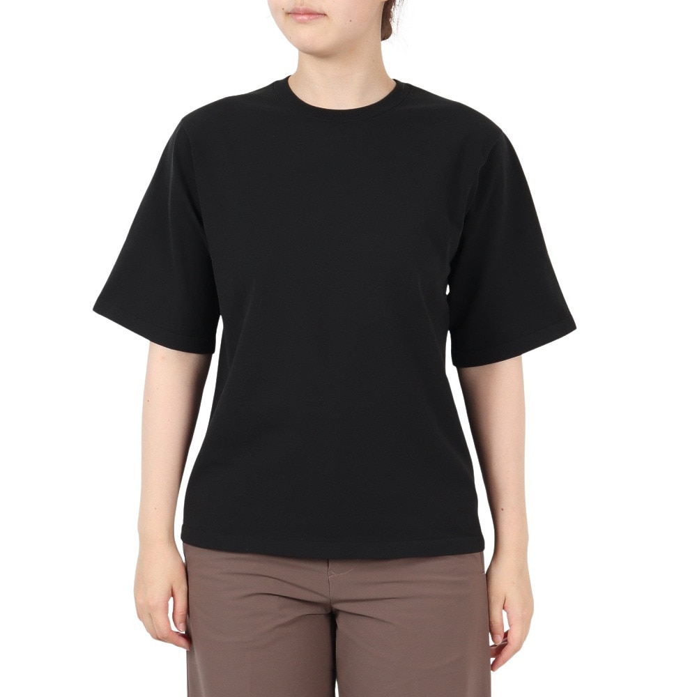 ダンスキン（DANSKIN）（レディース）エア ニット 半袖Tシャツ DMF823300 K