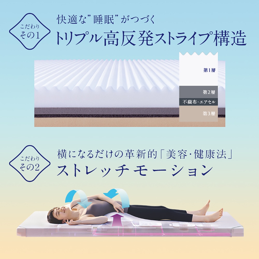 NEWPEACE（NEWPEACE）（メンズ、レディース）エーアイモーションマットレス(AI Motion Mattress) WE-AC00A