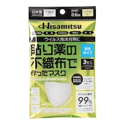 久光製薬（Hisamitsu Pharmaceutical）（メンズ、レディース）貼り薬の不織布で作ったマスク 小さめ 3枚入 貼るタイプ 9816