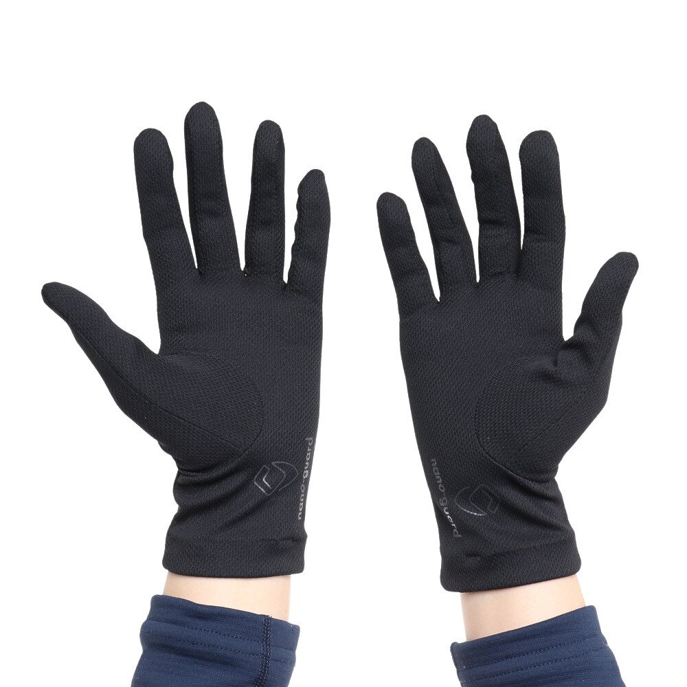 パフォーマンスギア（PG）（レディース）ナノガード ウイルス対策手袋 ブラック 669PA1ST9318