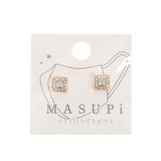 クーリア（Q-Lia）（レディース）マスクにつけるピアス ボタンタイプ スクエア クリア 56355