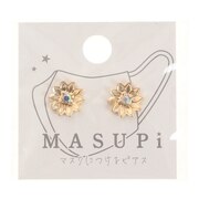 クーリア（Q-Lia）（レディース）マスクにつけるピアス ボタンタイプ フラワー ゴールド QL 56359