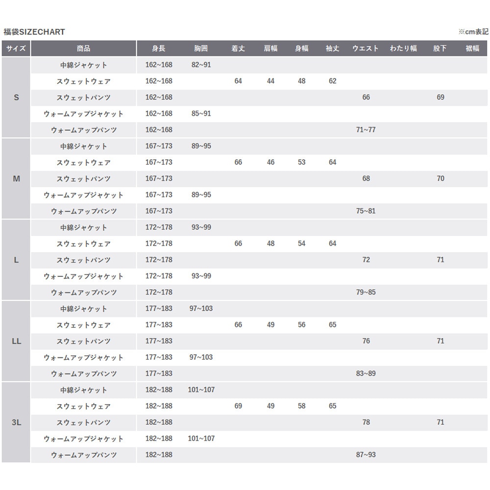 アディダス（adidas）（メンズ）2026年新春福袋 スポーツ メンズ 6点セット 中綿ジャケット スウェットウェア ウォームアップジャケット ボストンバッグ etc.