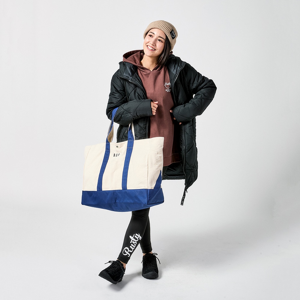 ラスティ（RUSTY）（レディース）2026年新春福袋 スポーツ レディス 5点セット 中綿ジャケット スウェットパーカー ビーニー レギンス トートバッグ
