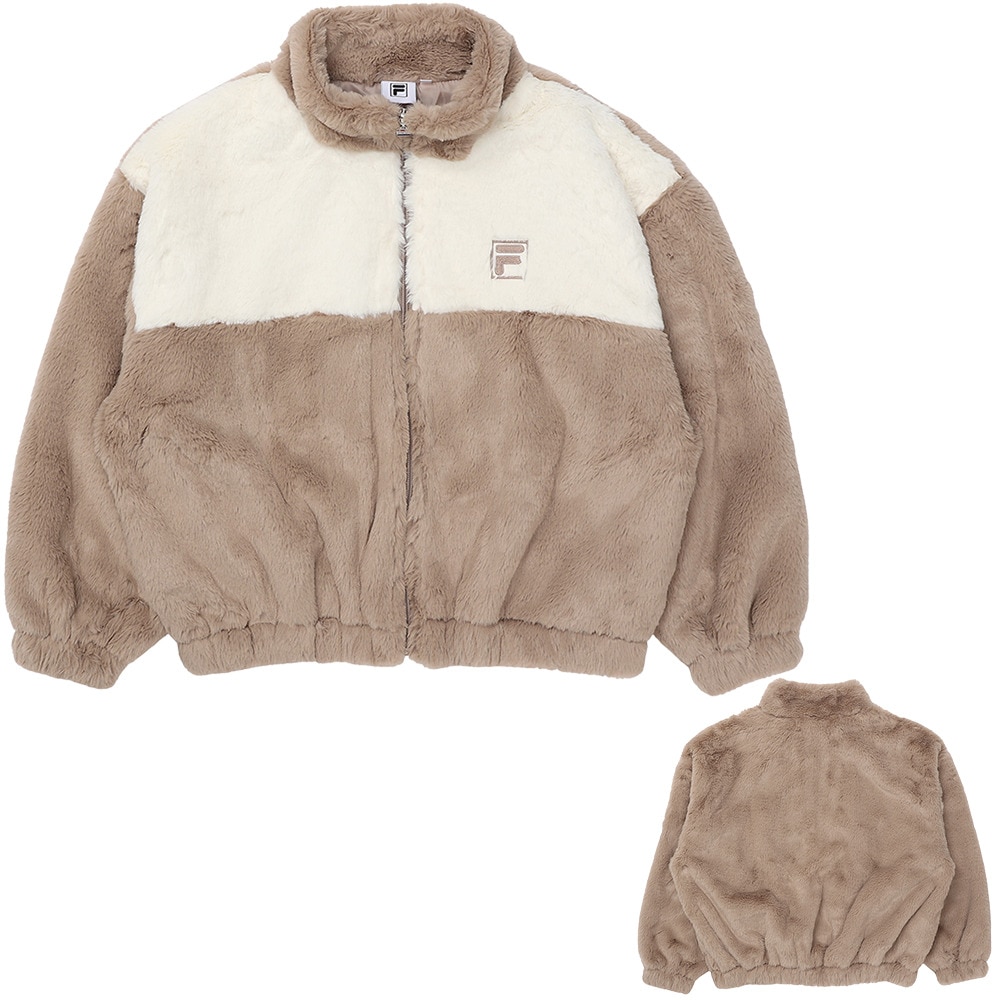 フィラ（FILA）（キッズ）2026年新春福袋 スポーツ 子供 ガールズ 5点セット ボアジャケット クルースウェット Tシャツ レギンス ナップサック