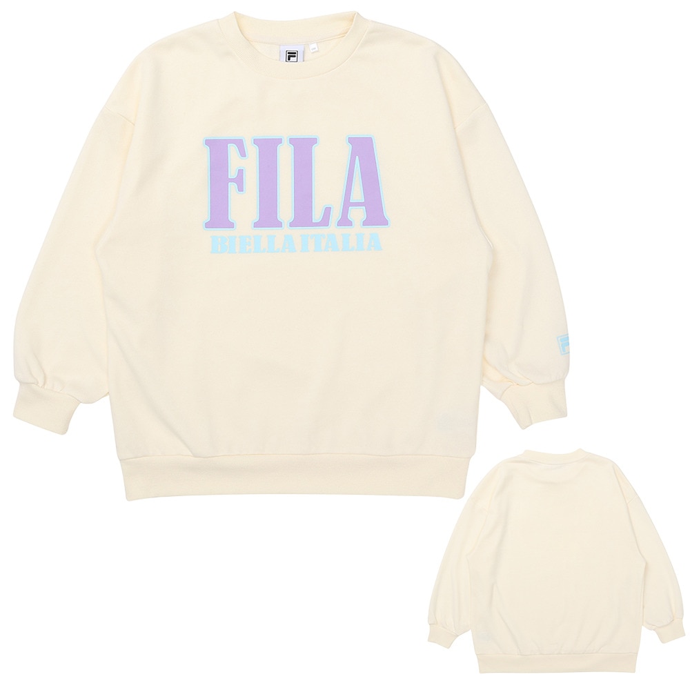 フィラ（FILA）（キッズ）2026年新春福袋 スポーツ 子供 ガールズ 5点セット ボアジャケット クルースウェット Tシャツ レギンス ナップサック