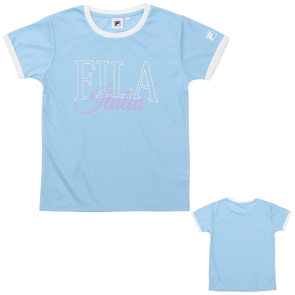 フィラ（FILA）（キッズ）2026年新春福袋 スポーツ 子供 ガールズ 5点セット ボアジャケット クルースウェット Tシャツ レギンス ナップサック