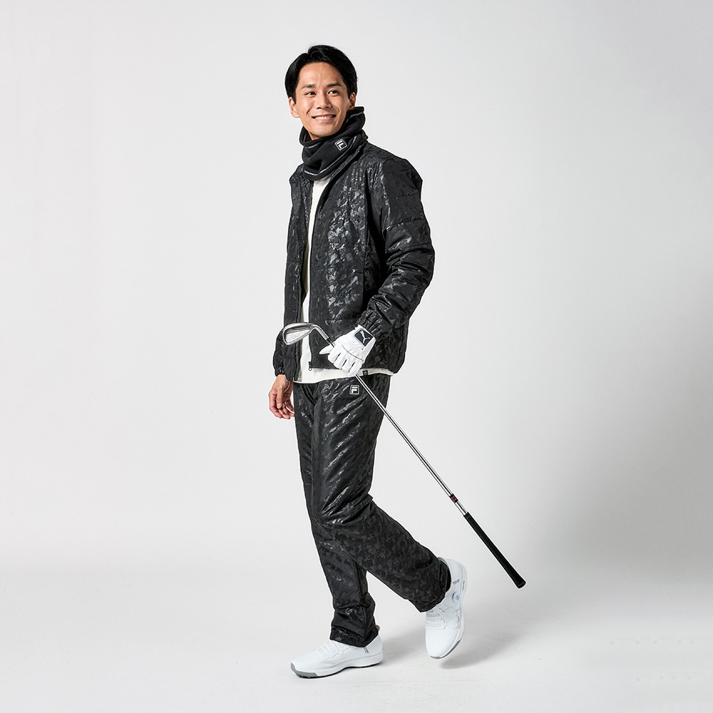フィラ（FILA）（メンズ）2026年新春福袋 ゴルフ メンズ 5点セット ブラック ブルゾン パンツ 長袖シャツ ソックス ネックウォーマー