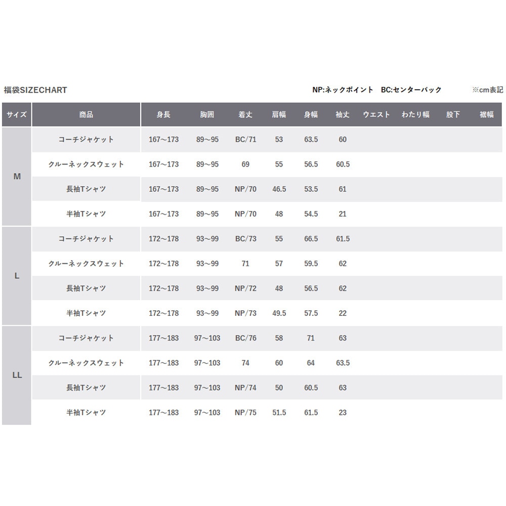 ラッセル（RUSSELL）（メンズ）2026年新春福袋 スポーツ メンズ 5点セット コーチジャケット クルーネックスウェット 長袖Tシャツ 半袖Tシャツ バッグ