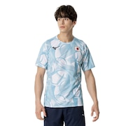 (メンズ、レディース)MUGEN GRAPHIC 応援Tシャツ ユニセックス ライトブルー 32MABPC129