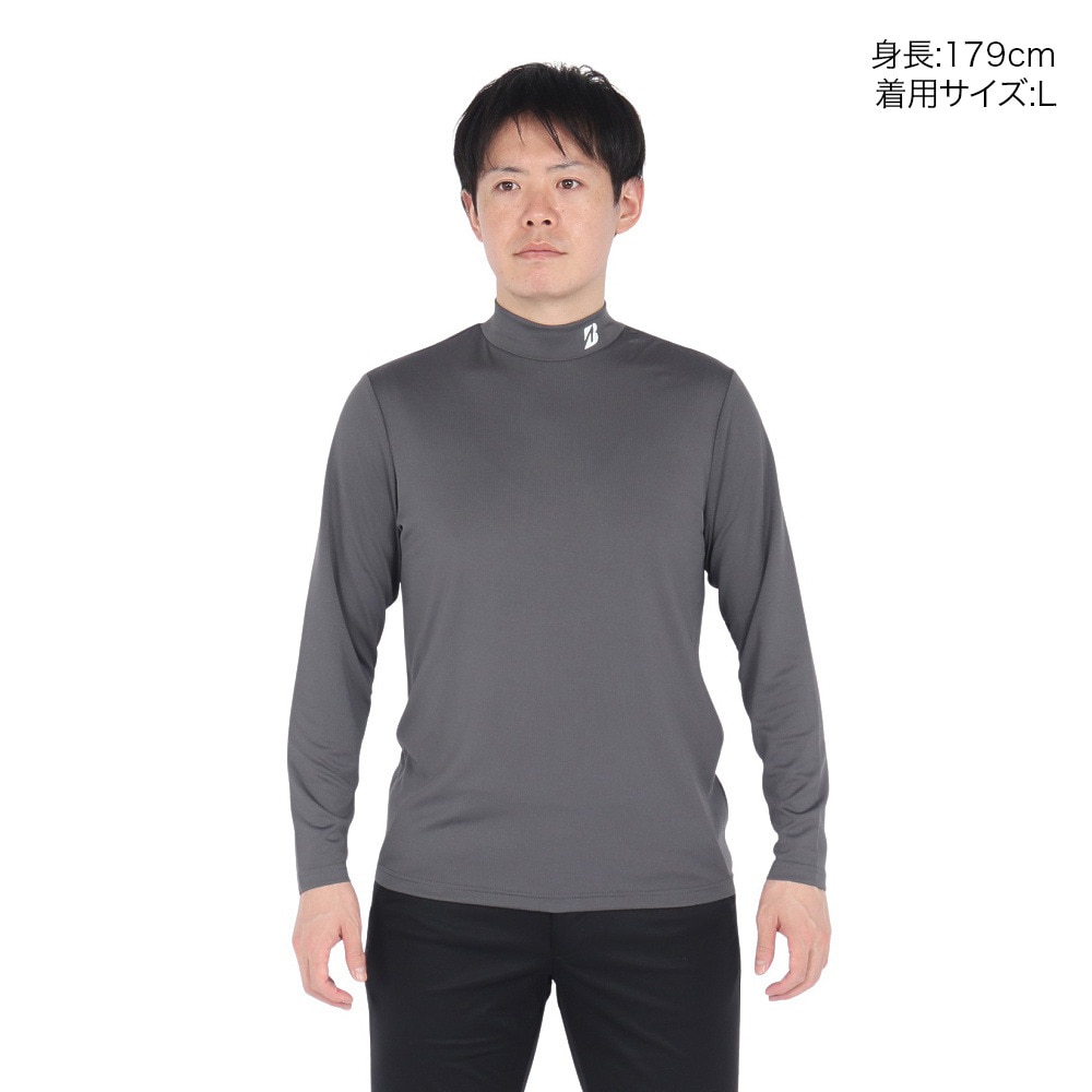 ブリヂストンゴルフ（BRIDGESTONE GOLF）（メンズ）FUKU5A モック長袖シャツ DGM5FCG