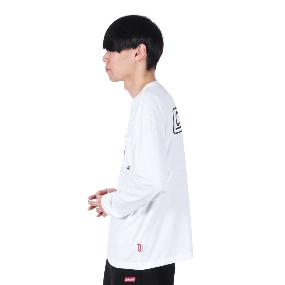 コールマン（Coleman）（メンズ）天竺ポケット 長袖Tシャツ X0460AA WHT