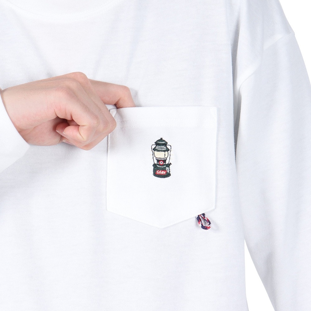コールマン（Coleman）（メンズ）天竺ポケット 長袖Tシャツ X0460AA WHT