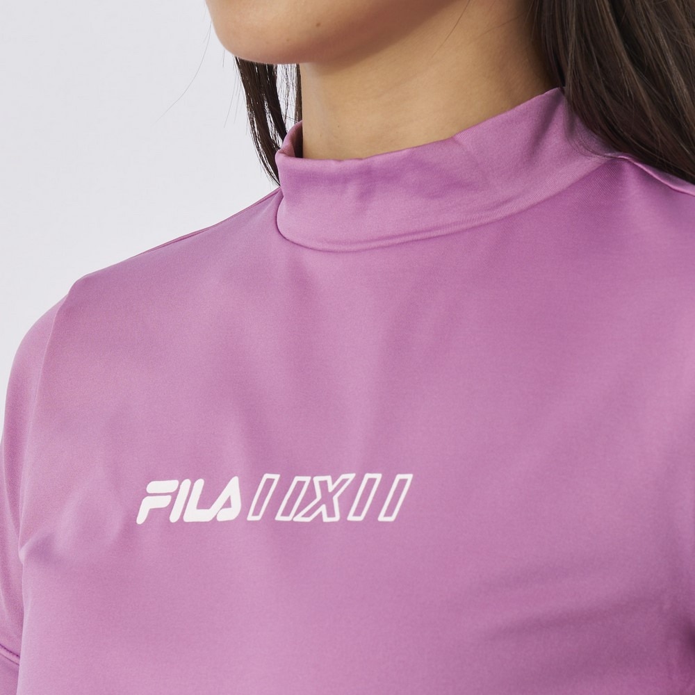 フィラ（FILA）（レディース）半袖シャツ モックネックシャツ