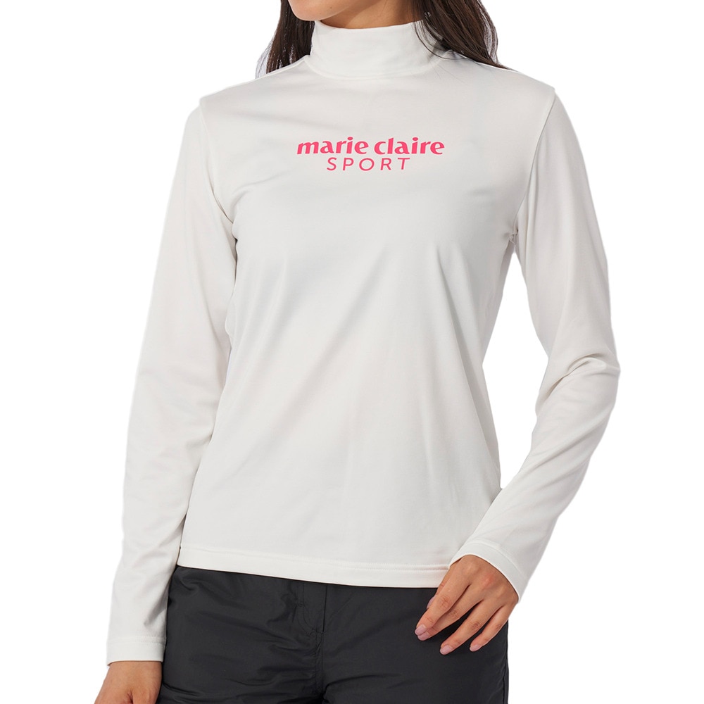 マリ・クレール スポール（marie claire sport）（レディース）長袖シャツ クルーネックシャツ 733580-OWT