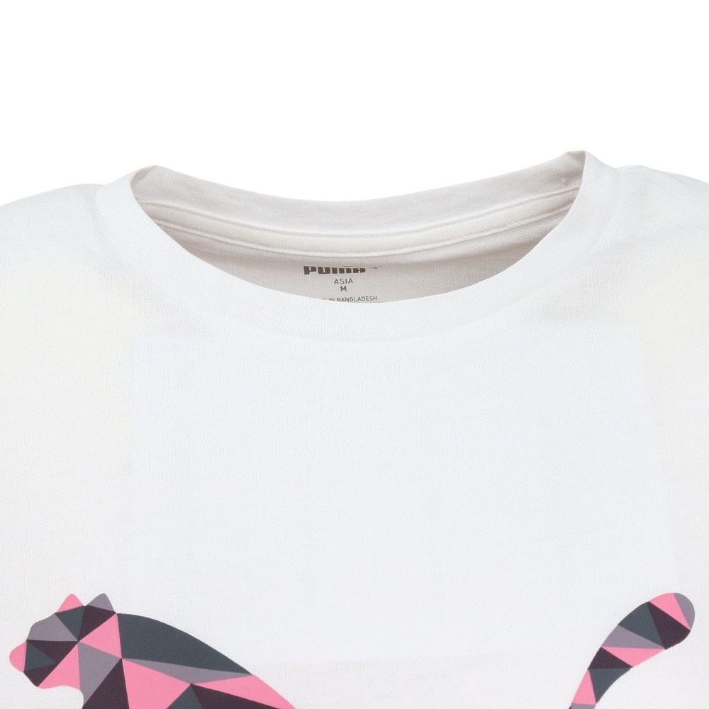 プーマ（PUMA）（レディース）グラフィック 半袖Tシャツ 684178 02 WHT