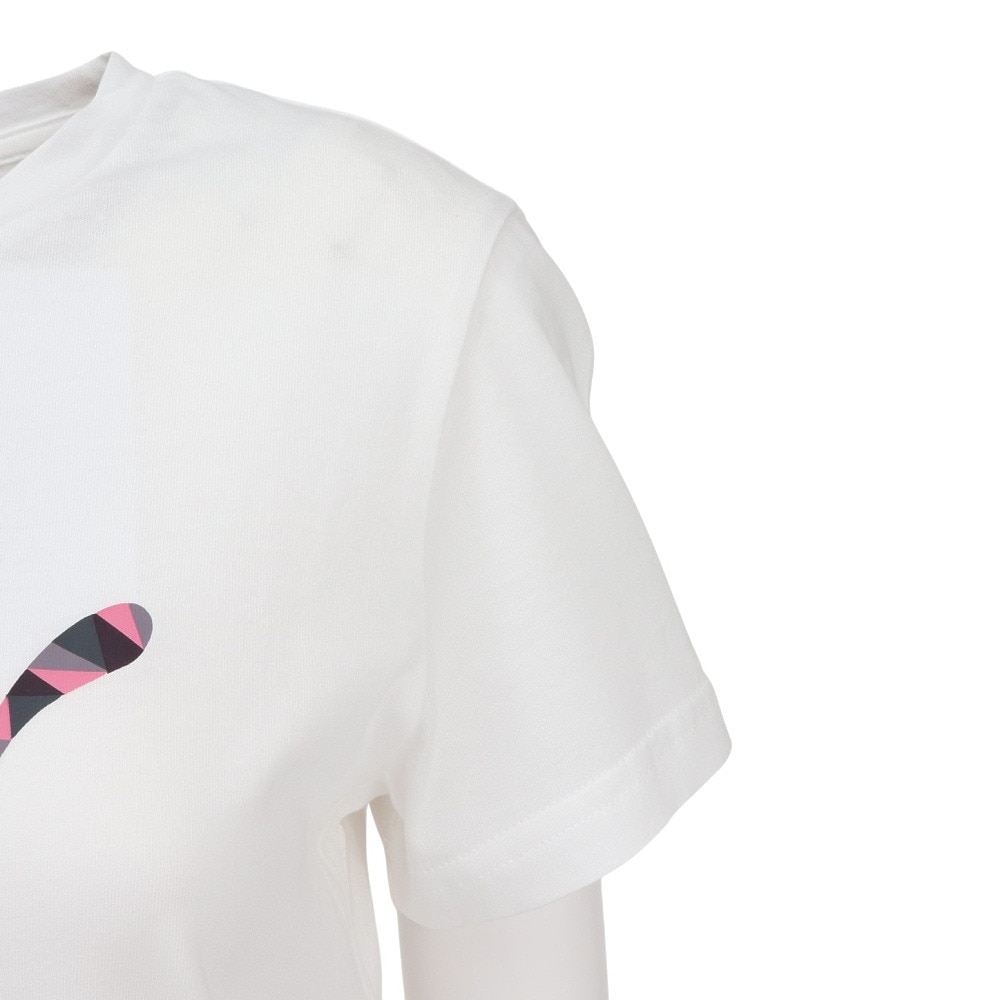 プーマ（PUMA）（レディース）グラフィック 半袖Tシャツ 684178 02 WHT