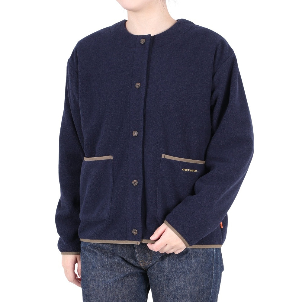 クリフメイヤー（KRIFF MAYER）（レディース）フリースカーディガン W2567806 79 NAVY