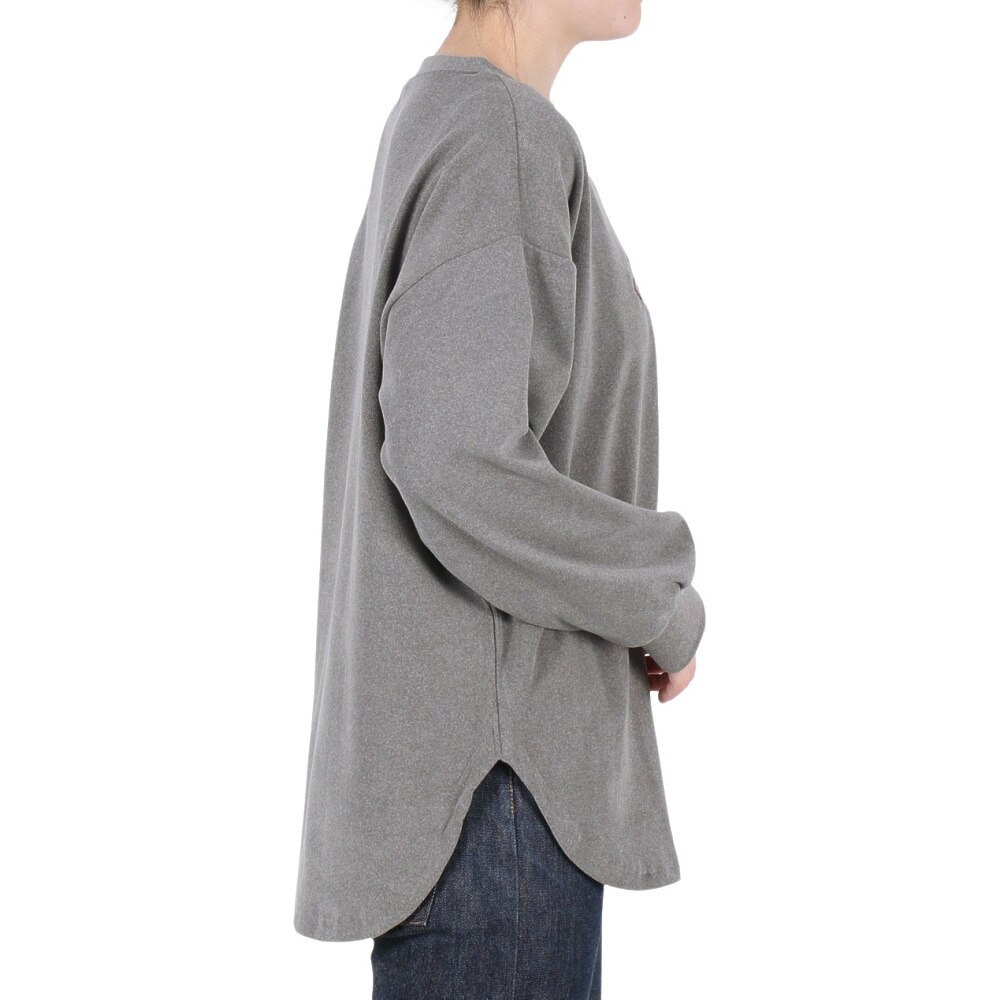 クリフメイヤー（KRIFF MAYER）（レディース）もちのびゆるTシャツ 長袖 W2567807 13 A/GRAY
