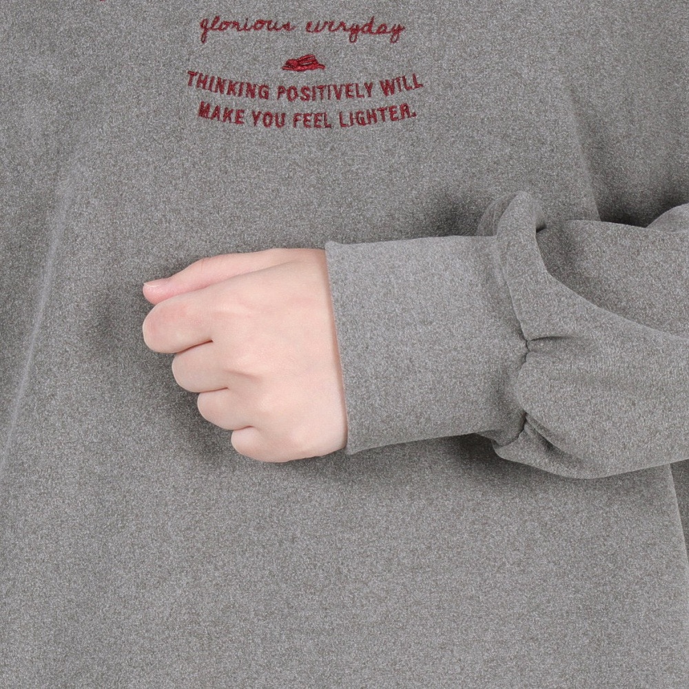 クリフメイヤー（KRIFF MAYER）（レディース）もちのびゆるTシャツ 長袖 W2567807 13 A/GRAY
