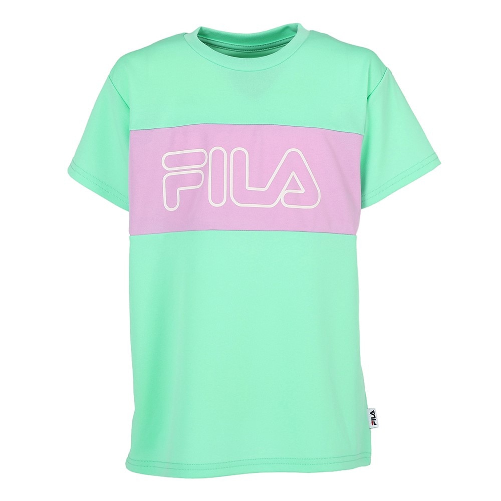 フィラ（FILA）（キッズ）ガールズ メッシュ半袖Tシャツ 143740-4MNT