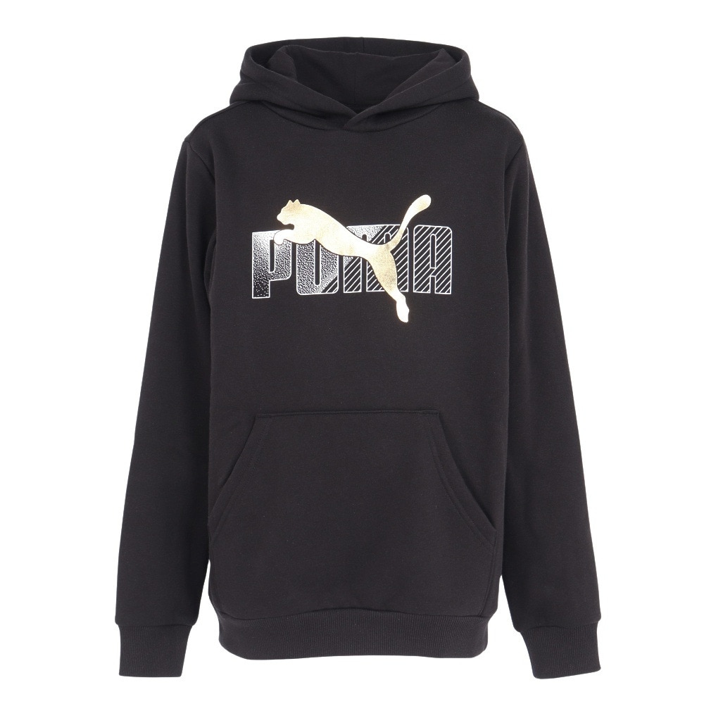 プーマ（PUMA）（キッズ）ジュニア エッセンシャル+ ロゴ LAB フーディ 684074 01 BLK
