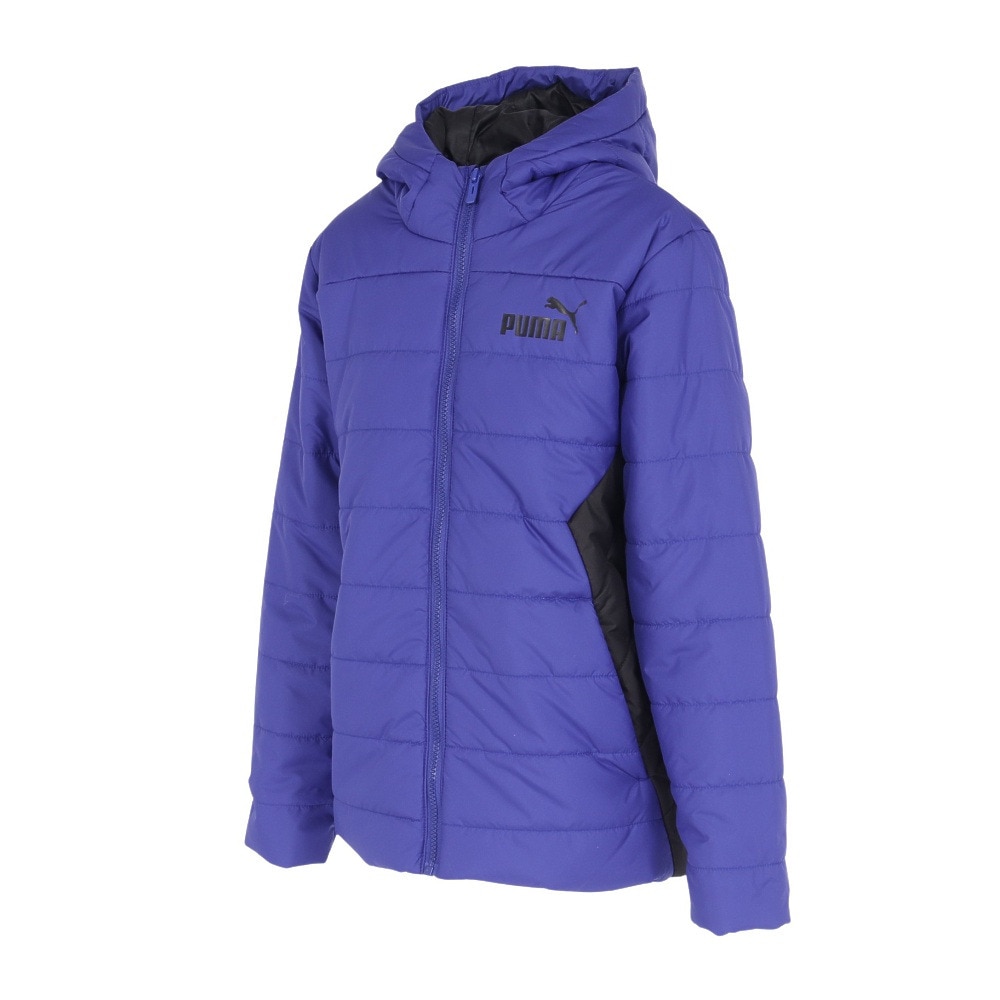 プーマ（PUMA）（キッズ）ジュニア エッセンシャル フーディー パデットジャケット 672663 27 RBLU