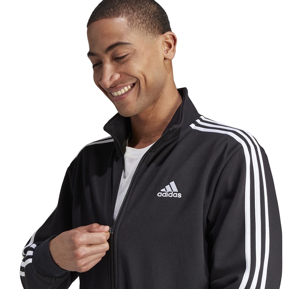 アディダス（adidas）（メンズ）ジャージ 上下セット 裏起毛 トリコット トラックスーツ DTU71-IJ6067