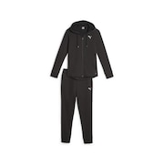 (レディース)ジャージ 上下セット クラシック フーデッド トリコットスーツ 623329 01 BLK