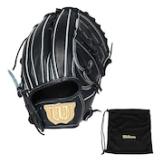 (メンズ、レディース)硬式用グラブ 投手用 野球グローブ 一般 Wilson Staff DUAL 33 Wブラック ウィルソン デュアル WBW102289