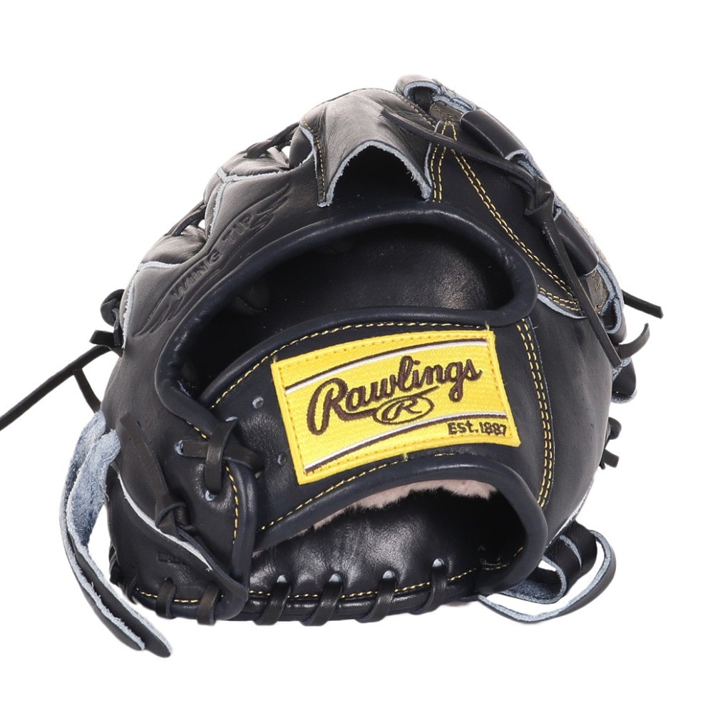 ローリングス（Rawlings）（メンズ）硬式用グラブ 投手用 野球グローブ 一般 HOH プレミアム Vブラック GH4FHPA15W-VB