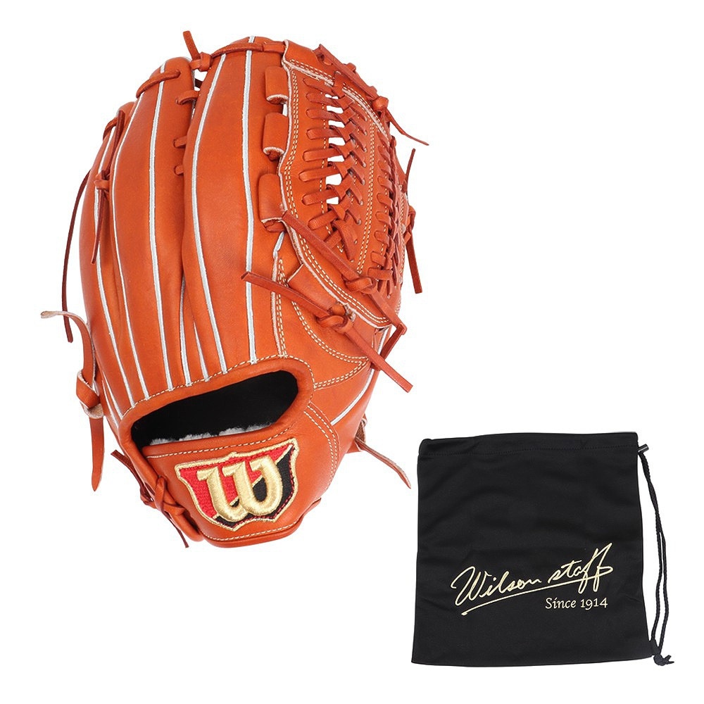 ウイルソン（Wilson）（メンズ）硬式用グラブ 投手用 ユーティリティ用 野球グローブ 一般 スタッフ デュアル 33型 WBW102886
