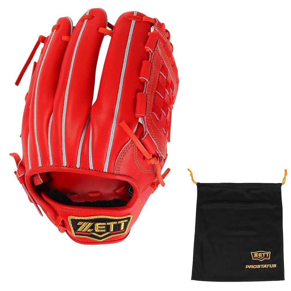 ZETT 硬式用グラブ 二塁手・遊撃手用 野球グローブ 一般 プロステイタス BPROG566-5800 FF 28 野球