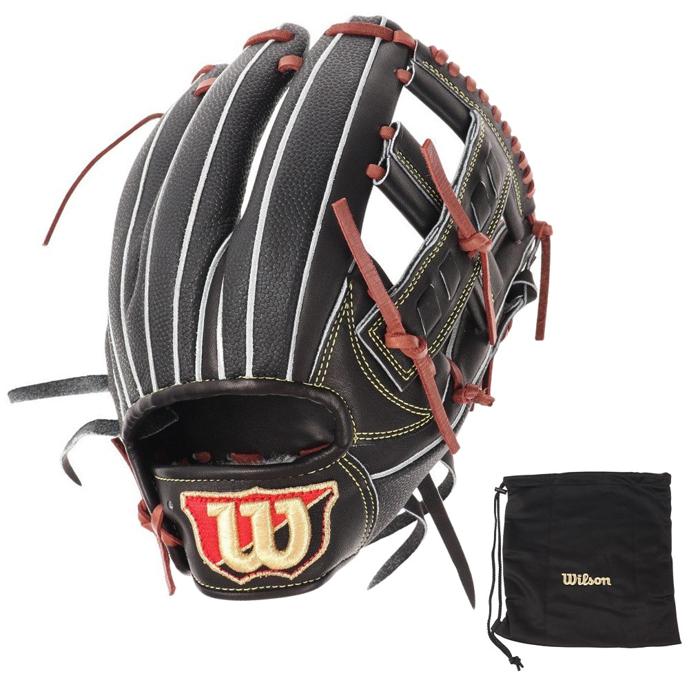 ウイルソン（Wilson）（メンズ）硬式用グラブ 内野手用 野球グローブ Wilson staff DUAL D5型 WBW101056