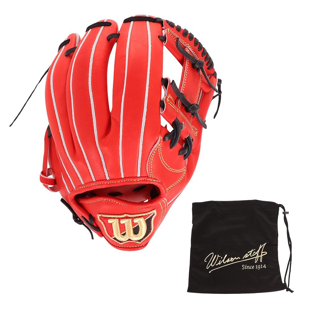 ウイルソン（Wilson）（メンズ）硬式用グラブ 内野手用 野球グローブ 一般 DUAL 1723型 WBW101703