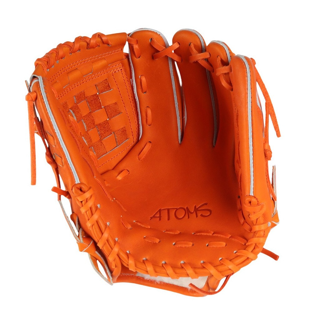 ATOMS TERADA L.F. 硬式グローブ レッド ATOMS (アトムズ) グローブ レッド×ベージュ MADE IN JAPAN