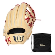 (メンズ、レディース)硬式用グラブ 内野手用 野球グローブ 一般 Wilson Staff DUAL 86 ブロンド ウィルソン デュアル WBW102306