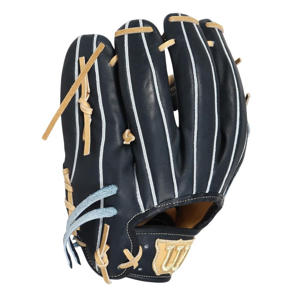 ウイルソン（Wilson）（メンズ、レディース）硬式用グラブ 内野手用 野球グローブ 一般 Wilson Staff DUAL 87 Wブラック ウィルソン デュアル WBW102309