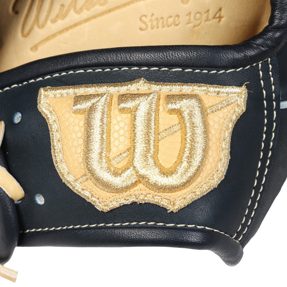 ウイルソン（Wilson）（メンズ、レディース）硬式用グラブ 内野手用 野球グローブ 一般 Wilson Staff DUAL 87 Wブラック ウィルソン デュアル WBW102309