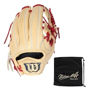 (メンズ、レディース)硬式用グラブ 内野手用 野球グローブ 一般 Wilson Staff DUAL 1723 ブロンド ウィルソン WBW102314