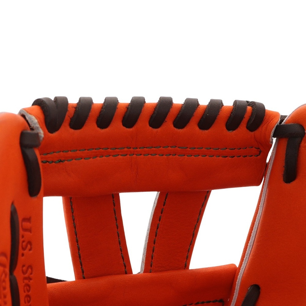 ローリングス（Rawlings）（メンズ）硬式用グラブ 内野手用 野球グローブ 一般 HOH プレミアム オレンジ GH4FHPCK4H-ORG