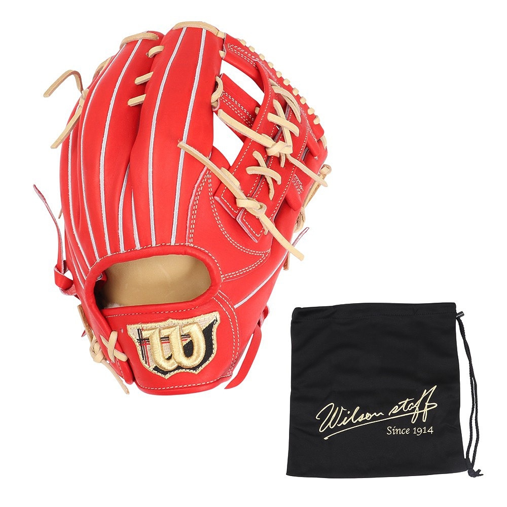 ウイルソン（Wilson）（メンズ）硬式用グラブ 内野手用 ユーティリティー用 野球グローブ 一般 スタッフ デュアル 1795型 WBW103255