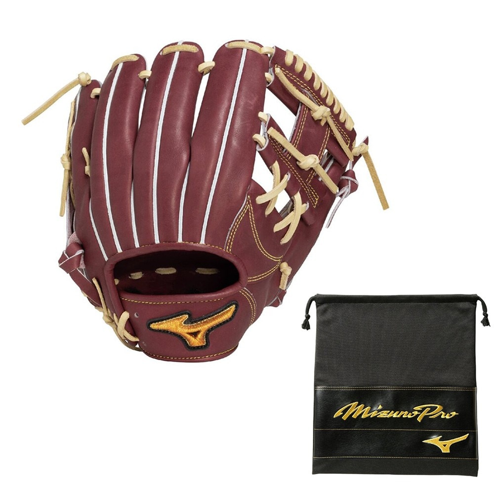 ミズノ（MIZUNO）（メンズ、レディース）硬式用グラブ 内野手用 野球グローブ 一般 ミズノプロ 限定モデル 1AJGH33223 6880 お一人様一点まで